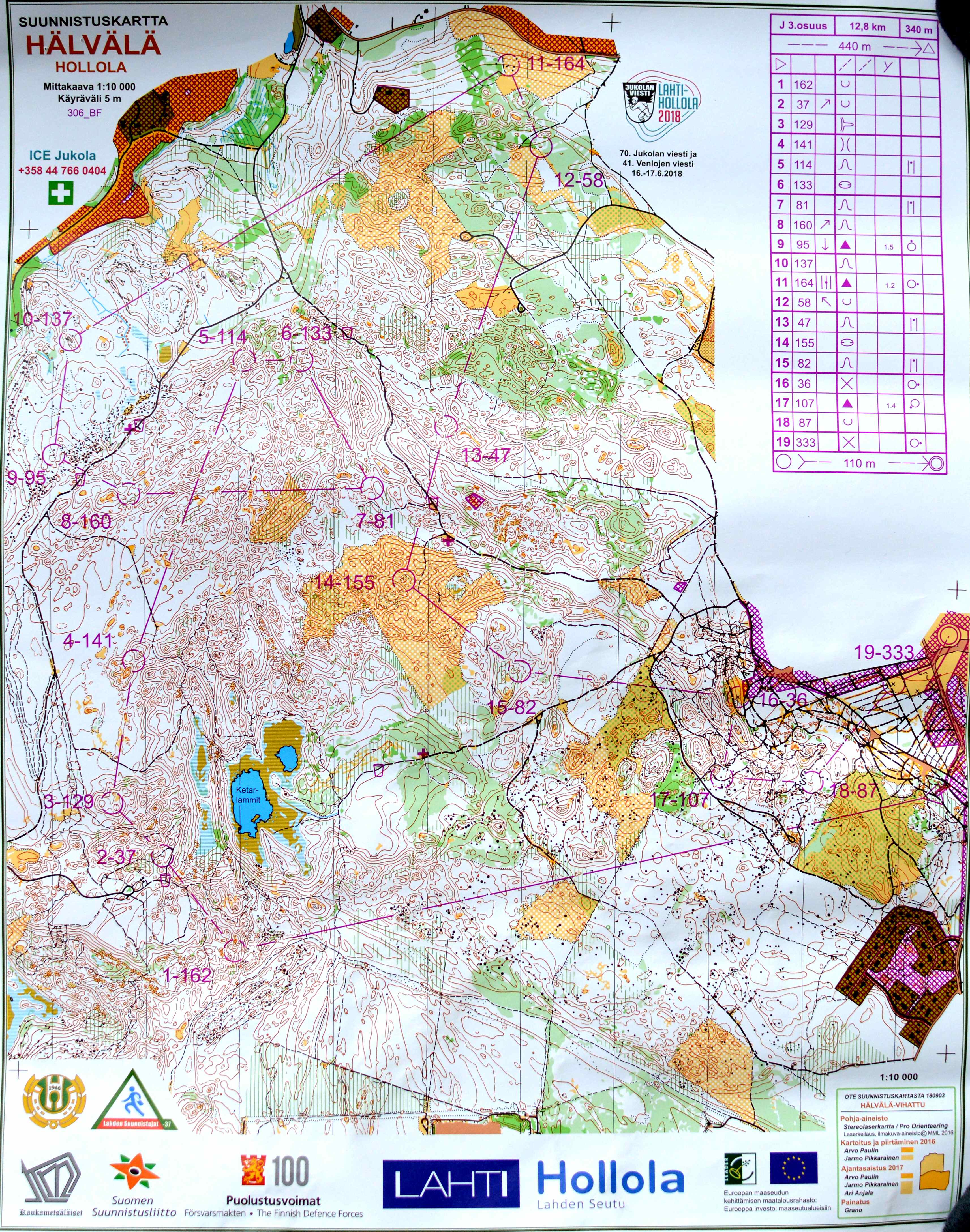Jukola 2018 leg 3 (16/06/2018)