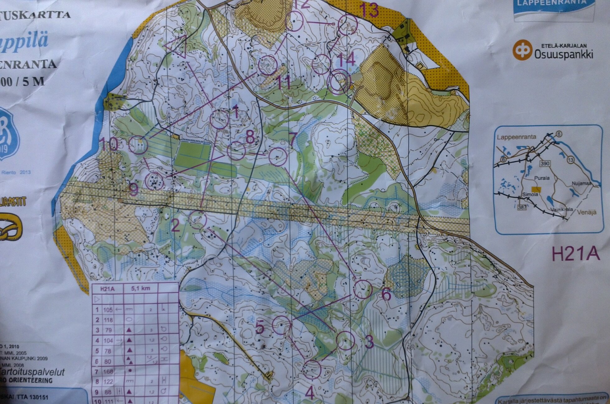 Rinkelirastit H21A, day 1 (2013-06-29)