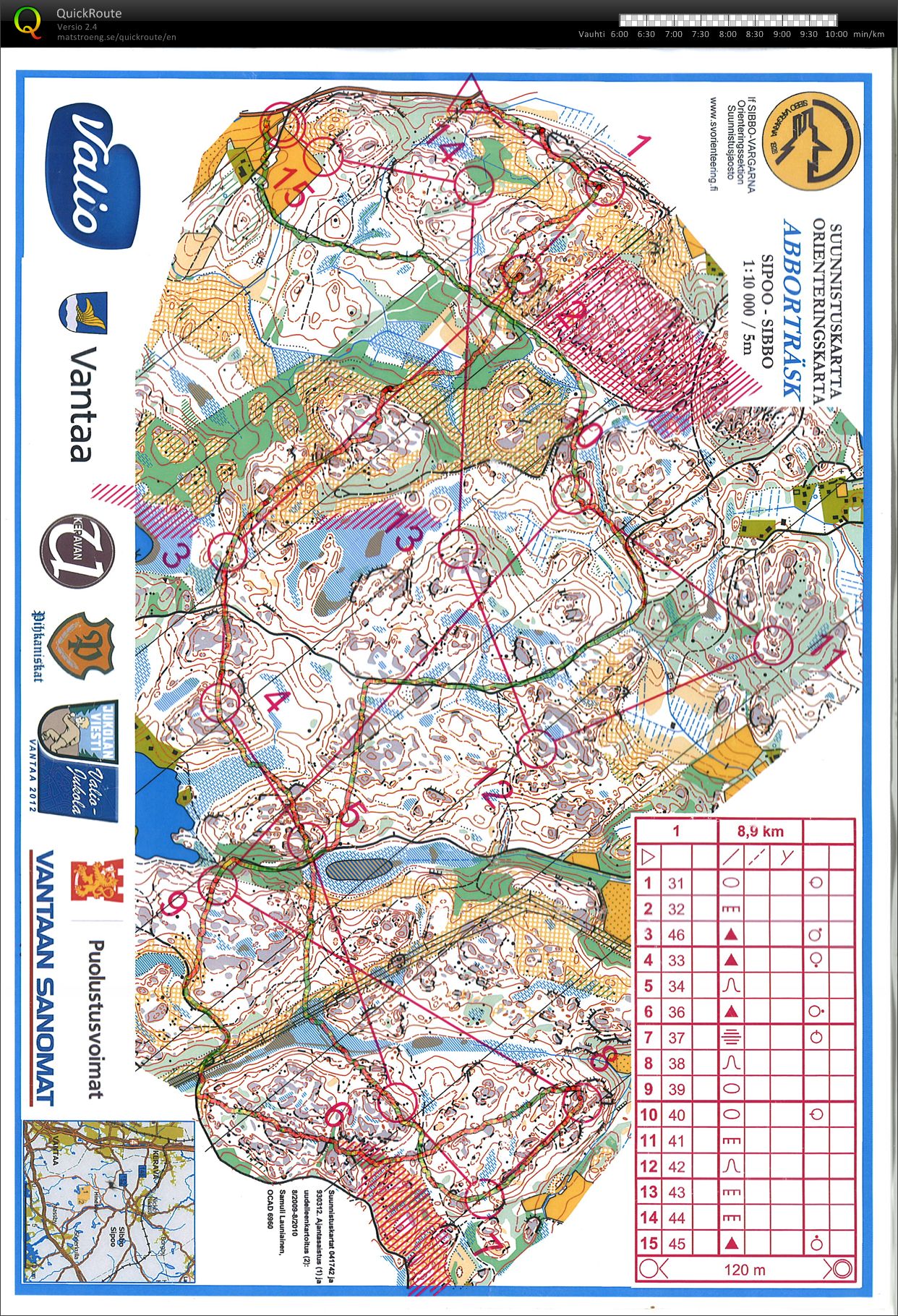 Jukola training 2 (19/05/2012)