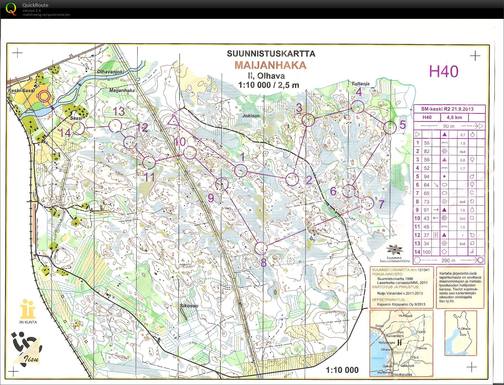 SM-keskimatka R2 finaali (21/09/2013)