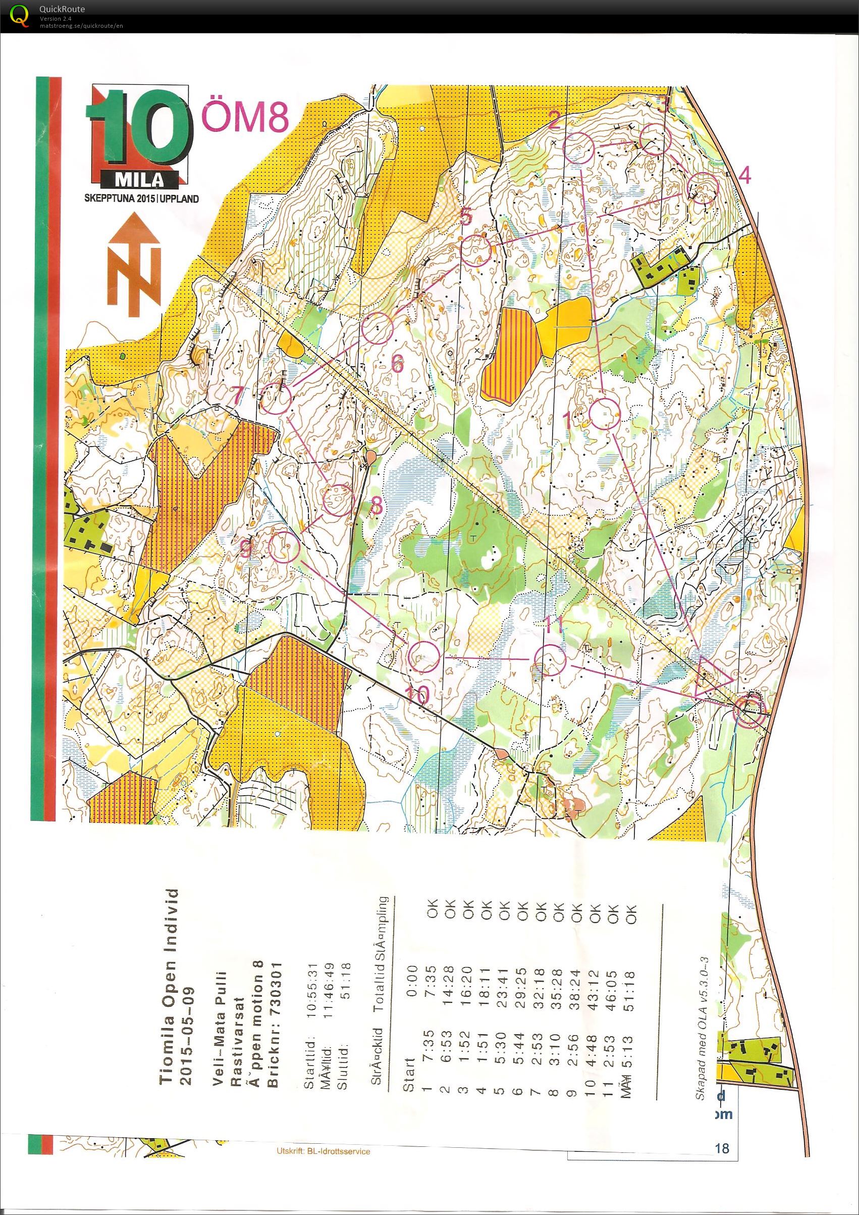 Tiomila 2015 open (2015-05-09)