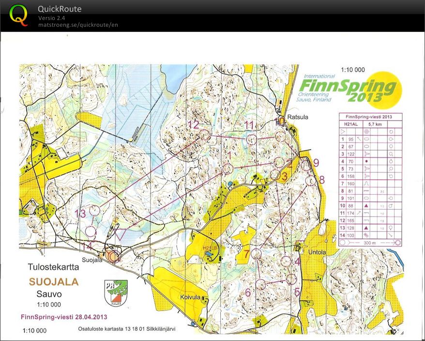 Finnspring 2013 relay (28/04/2013)