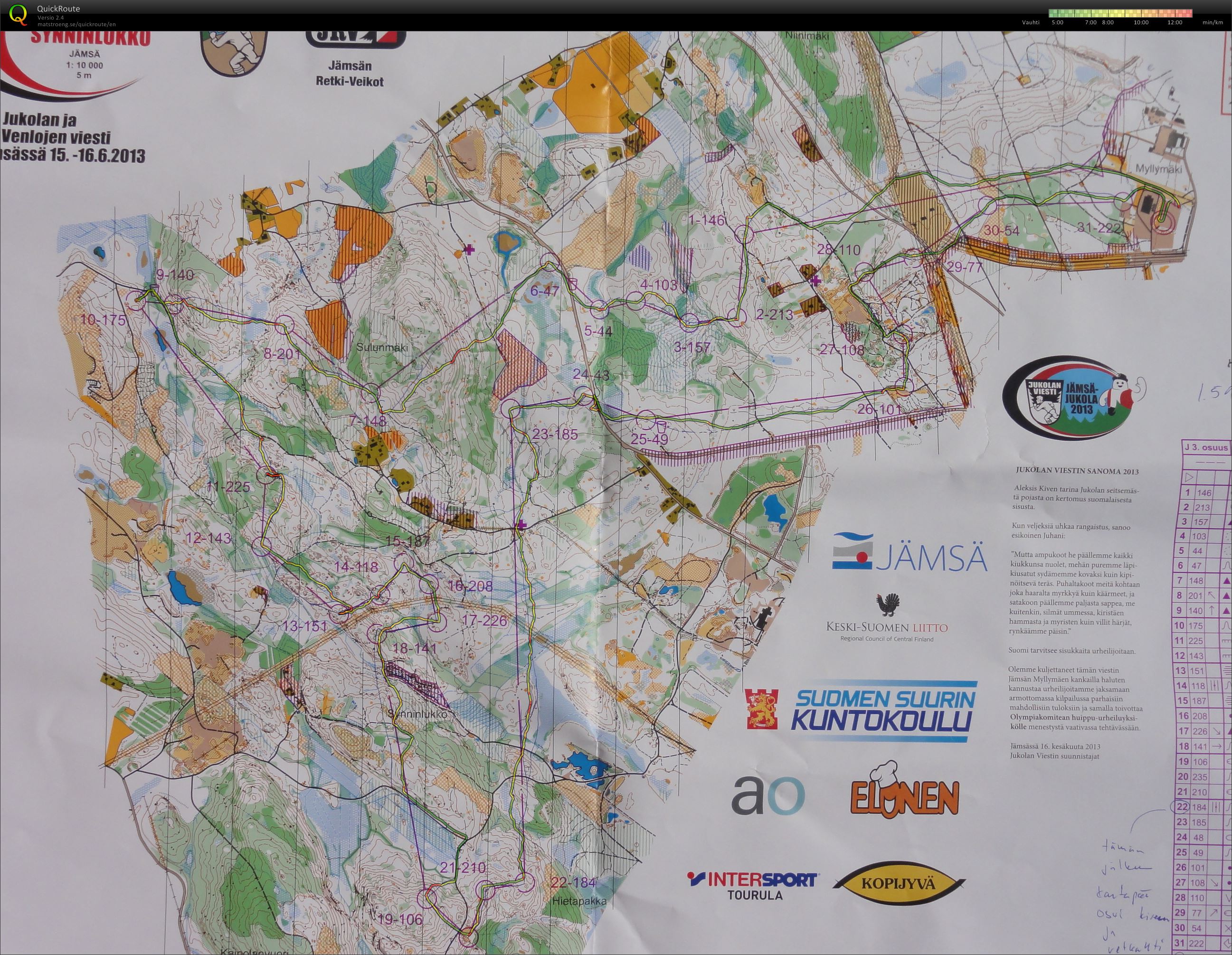 Jämsä-Jukola (16/06/2013)
