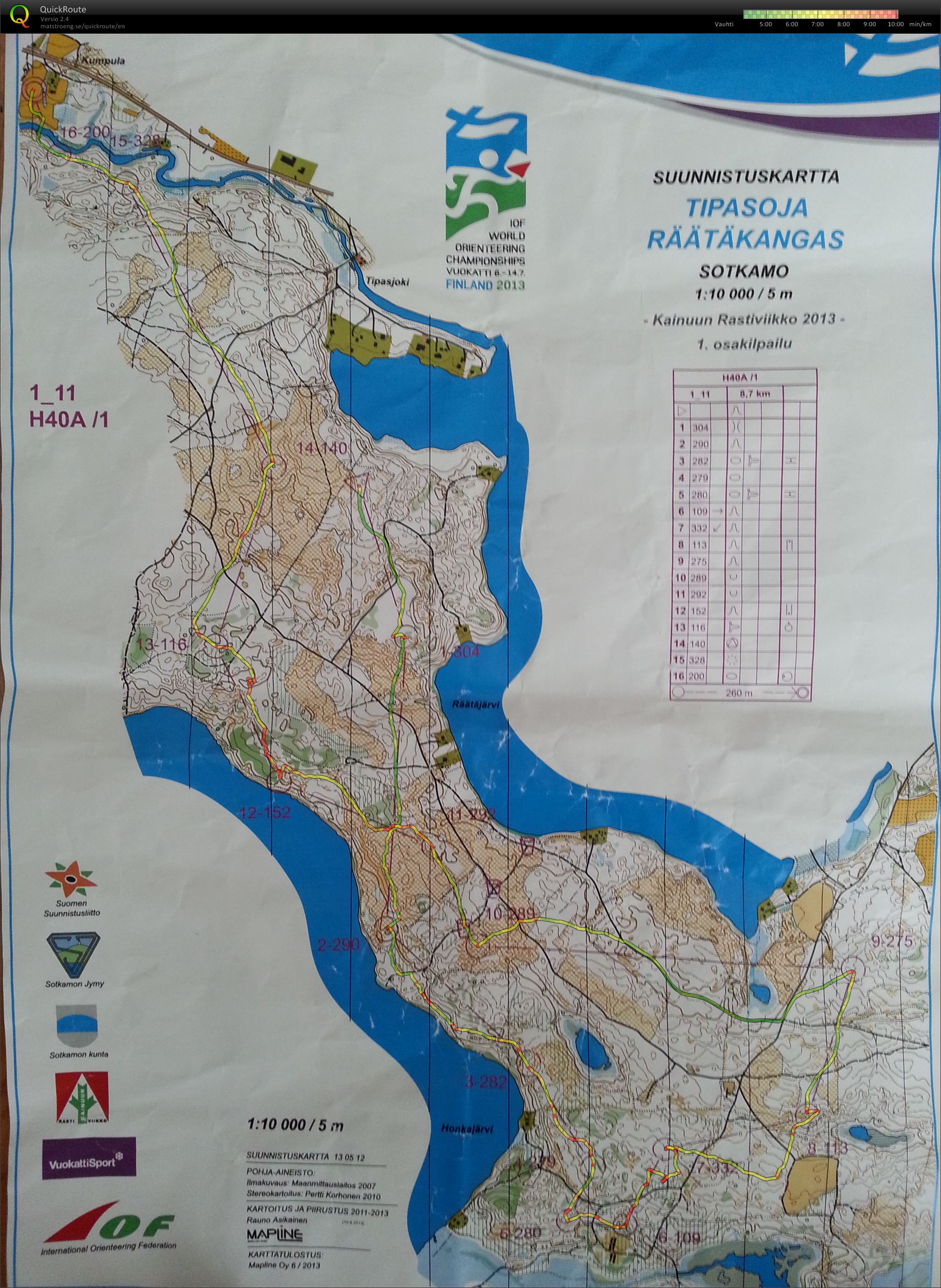 WOC 2013 Spectator Race, day 1 (07/07/2013)