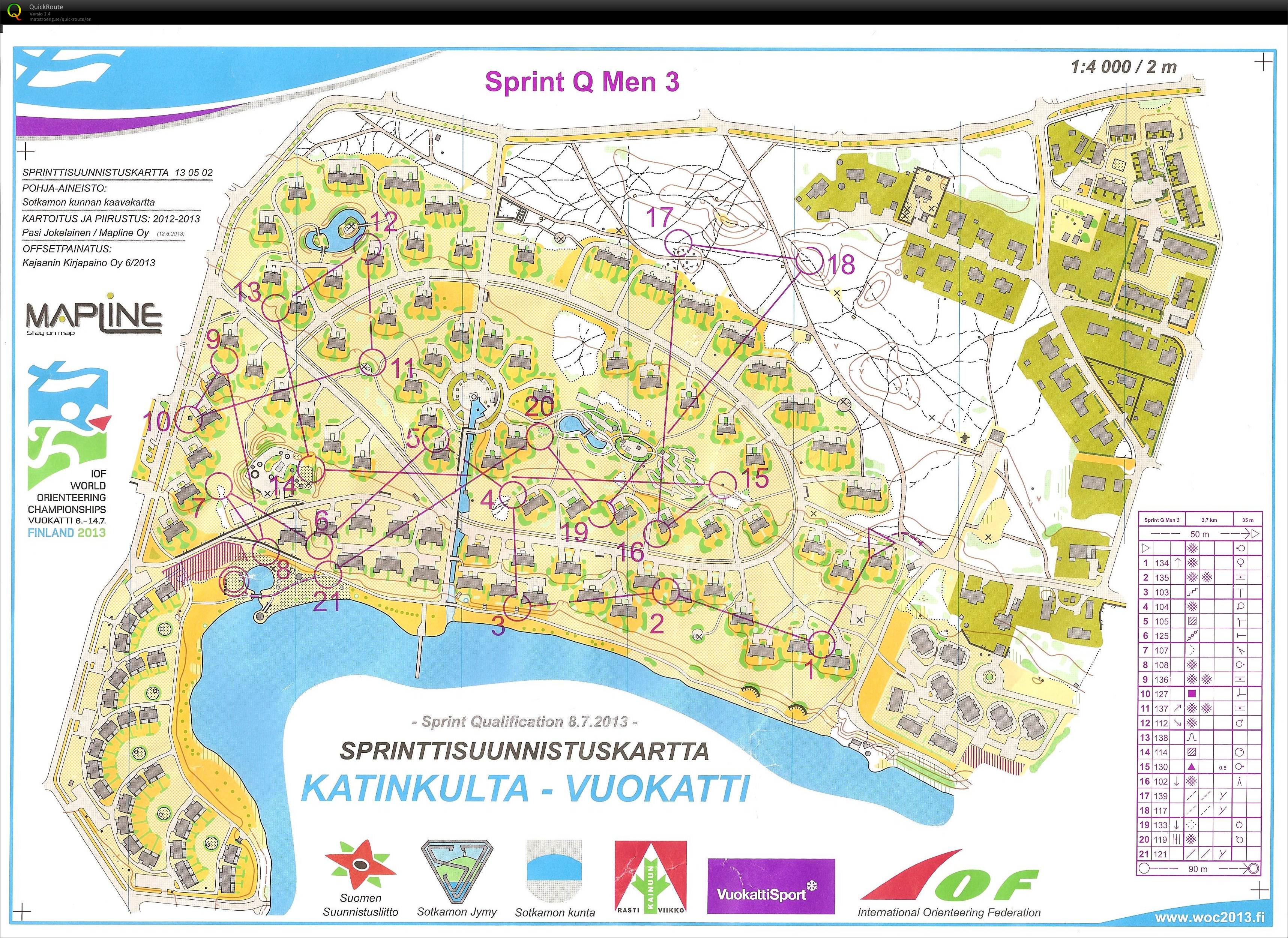 Katinkulta Open Sprint 2013 (WOC Q Men 3) (08/07/2013)